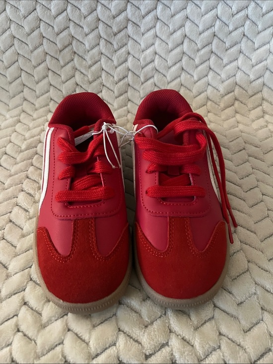 Cat & Jack Other - Cat & Jack Red Kids Sneakers with White Side Stripe